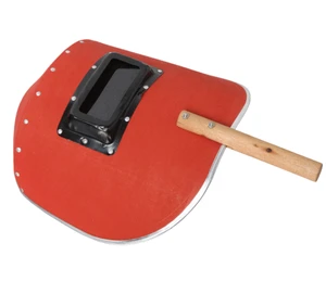 Full Face Fireproof Fiber Welding Shield with Handle | Handheld Welder Safety Mask