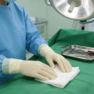 100 Box Wholesale Cream Disposable Polyisoprene Gloves Powder Free Anti-Slip Powder-Free Safety Gloves