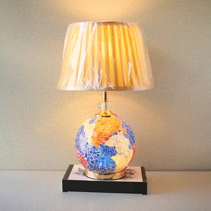 New Simple Traditional LED Glass Table Lamps E27 Electric for Living Room Bedside Famous Hotels Wholesale Handmade