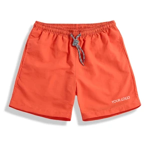 High Quality Summer Solid Color Beachwear Wholesale Trunk Mens Swim Shorts Casual Woven Swimming Shorts Custom Logo Men