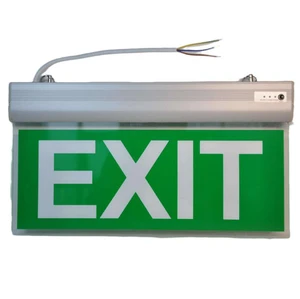 Fire Emergency LED Exit Signs Light Rechargeable Emergency Lamp
