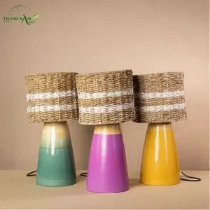 Handcrafted Bamboo Table Lamp Minimalist Modern Design Eco-Friendly Indoor Lighting
