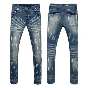In Stock Saving Plus Size Long Pant Casual Men Jeans Pantalon Cargo Denim Mens Slim Fitting Straight Leg Denim Pants Men's Jeans