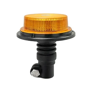 12v/24v LED Amber IP67 Rated 4W Emergency Car Flashing Warning Lamp Single Bolt Mounting Safety Beacon Factory Wholesale Light