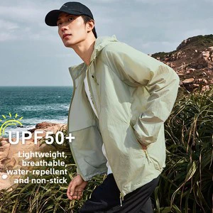 UPF50+ Sun-Protective Clothing Women Men Lightweight Loose-Fit Breathable Packable Hooded Wrinkle-Resistant Summer Customizable