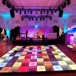 Wireless Magnet Abyss Mouth Rainbow Floor Tile Lamp LED Customized Dance Floor China LED Floor Tile Supplier