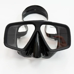 Waterproof Anti-Leak Diving Goggles Soft Silicone Face Seal Single Lens Snorkel Mask Clear Tempered Glass Scuba Dive Mask