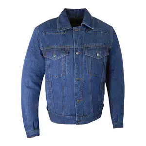 Fashion Denim Jacket Factory Mens Western Denim Jacket Double Stitched Denim for Boutique