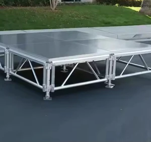 Aluminum Glass Stage Platform Portable Mobile Swimming Pool Concert Acrylic Stage For Events