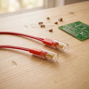 Neon Equipment Indicator Light Red 220V with PC Lamp Body and PVC Wire (PC0)