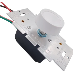 UL E522988 120V Max 600W for INC / 150W for LED Rotary Triac Wall Dimmer for Two Loads Lamps LED Lighting Controller