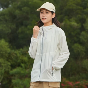 Women's Lightweight Quick-Dry Windbreaker Water-Resistant Sun Protection Clothing for Outdoor Adventures