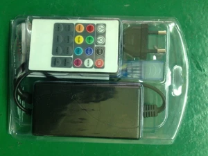 RF Mini RGB Controller 5050-96 Dimmer with 20-Key Wireless Remote for 4-Pin LED Light Strip
