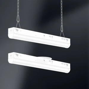 Industrial IP65 Linear Highbay 4Ft LED High Bay Light 100W/150W/200W Fixture Sensor 5-Year Warranty Aluminum Construction