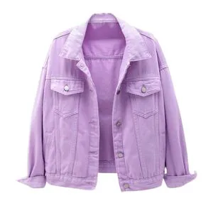 New Design Women Denim Jackets Long Sleeve Women Street Style Oversized Fall Shacket Jeans Jackets Women's Denim Sets