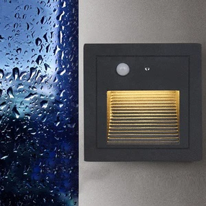 3W 3000K 6000K Outdoor Recessed Human Body Induction Microwave Motion Sensor LED Stair Light for Step Ladder Wall Lamp