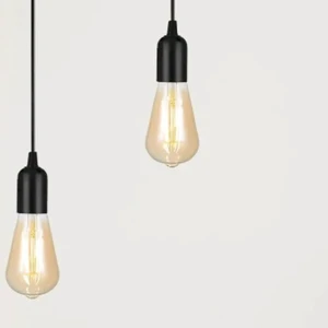 Hanging Pendant Lamp Holder Cord Light Bulb Socket with Cord E26/E27 Plug in Light Socket Extension Hanging Lantern