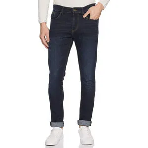 Men's Slim Fit for Wash Vintage Autumn Jeans Denim Pants Slim Straight Regular Fit Long Trouser Comfortable Customized Logo