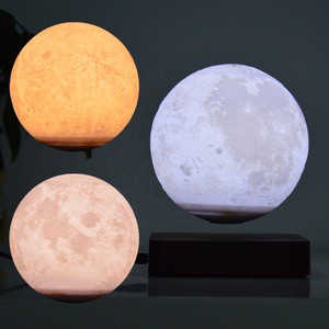 Base Floating Moon Lamp Magnetic Levitating Lamp Levitation Luna Levitating Night Light Floating Globe Home Office Decor