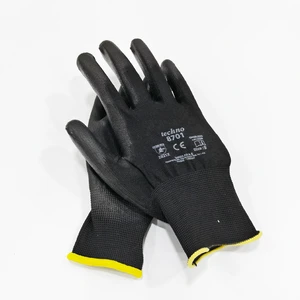 GLOVE Custom Print 13-Gauge Wholesale Work Gloves Nylon Polyurethane Palm Anti-Slip Dipped White Polyester Garden Safety