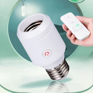 500W LED Wireless Light Sockets Bulb Holder Remote E26/E27 300 Feet Range 5A Countdown off Switch Waterproof Lamp Base