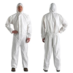 Junlong Disposable Type 5 6 Waterproof Anti-Static Cleanroom Use Coveralls with Hood for Wholesale ISO13485 Certified