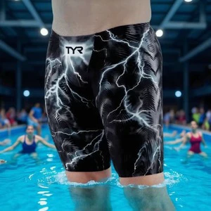 Factory In-stock Printed Spandex/Polyester Training Swimsuit Swim Trunks Beach Leggings Shorts Quick-Dry Drawstring Surf Pants
