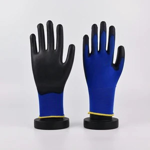 Bulk Order Construction & Household Use Flexible Nylon PU Safety Gloves with PU Coating