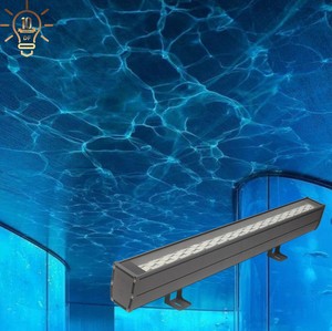 RGBW Ocean Wave Lights LED Wall Washer Light DMX512 IP66 Waterproof Aluminum Linear Water Ripples Lamp For Bar KTV &coffee Shop