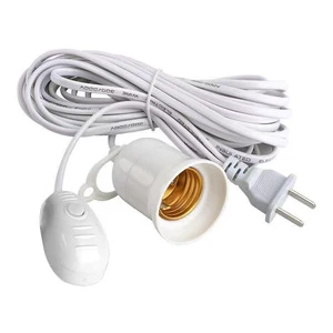 E27 screw socket LED bulb suspension lamp holder with switch plug wire chipwelldone
