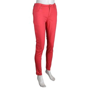 Women's Slim Fit Cotton Pant - Red
