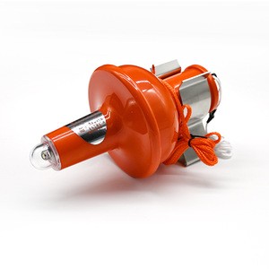Marine Self-Igniting LED Life Buoy Light Explosion Proof Lithium Battery 50-70 Flashes/Min 2 Hours PC/ABS Shell Rubber Body