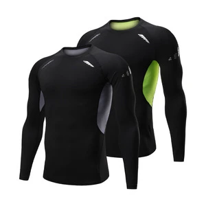 OEM Custom Logo Mens Breathable Slim Fit Long Sleeve Light Yoga Jacket UV Protection Front Sun Protective Fitness Wear Comp Suit