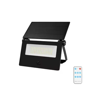 Black 3W Outdoor Motion Sensor IP65 Waterproof Led Solar Flood Light High Bright Lightweight Garden Lamp