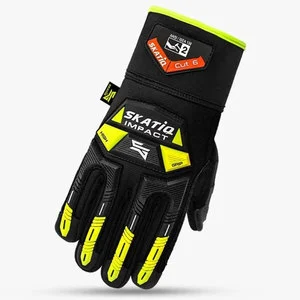 High Visibility Anti-Vibration Impact Safety Gloves Custom Logo Reflective Microfiber Breathable Working Gloves