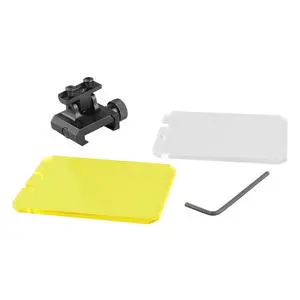 Premium Double Lens Protective Baffle Foldable Square Design 20mm Base Clear Acrylic Eye Guard Outdoor Equipment Accessory 2pcs