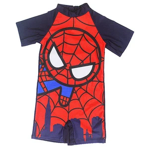 Wholesale Cartoon Children's Quick-drying Swimsuit Cute Boy Swimming Suit Multi Size Kids One-piece for Baby Swimming