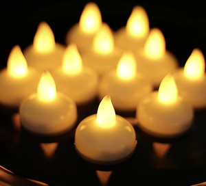 LED Floating Water Candle Light Plastic IP33 Rated Rechargeable Waterproof Indoor/Outdoor Christmas Decoration Festivals Wedding