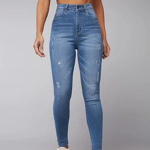 Best Quality Mid Waist Women's Skinny Denim Pants Casual Cotton Ladies' Jeans Solid Style Pencil Stretchy Women's Jeans