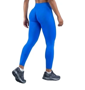 DF Clothes Women's 41-Color Three-Section Waist Pleating Lift Hip High Elastic Waist Sports Fitness Quick Dry Yoga Breathable
