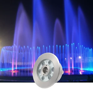 IP68 6W 9W Stainless Steel Floating Outdoor Water Fountain with LED Lights for Swimming Pool Pond Yard Durable Dancing Lights
