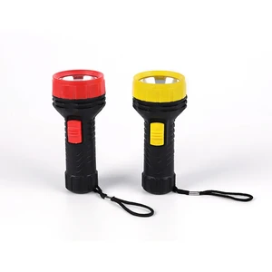 Durable LED Flashlight Lightweight Plastic Battery Powered Bright for Emergencies Camping Outdoor Safety Product