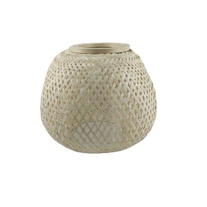 Three-Layer Hand-Woven Bamboo Lamp Shade Lanterns Eco-Friendly Features