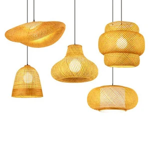 Unique Design Hanging Bamboo Decorative Lamp Bamboo Craft Lamp