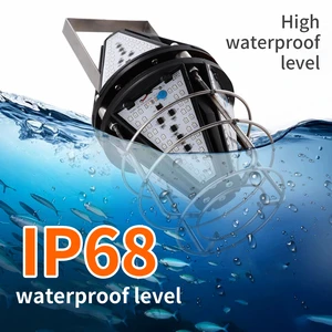 Led Underwater Fishing Light 400W IP68 Green Fishing Reflector Light White Blue Fishing Lights Underwater Fishing Light Stick