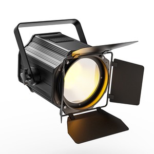 200W LED COB Par Lights With Barndoor Warm&Cold White Linear Spotlights DMX Stage Lights For Stage Party Concert