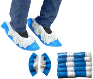 HR Waterproof Biodegradable PP & PE Material Skidguard Single-Use Shoe Cover