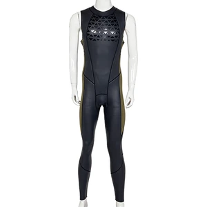 LYWISH 3/2mm Sleeve Less Smooth Skin Wetsuit Waterproof Back Zip Flexible Wetsuit Stritchable Snorkeling Swimming Diving Wetsuit