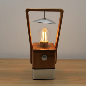 Warm Light Bamboo Lantern With Handle USB Charging Lamp For Decorative