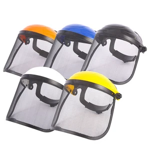 Gardening Protective Safety Mask Steel Mesh Visor Anti-Fog Scratch-proof Anti-impact Grass Trimming Face Shield Durable Brush